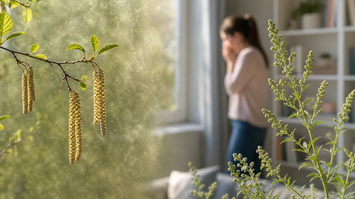 Pollen d'aulne et d'armoise : calendrier et risques allergiques