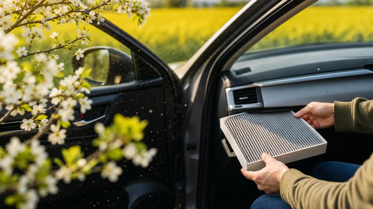 Voiture et pollen : filtre habitacle et astuces pour les allergiques